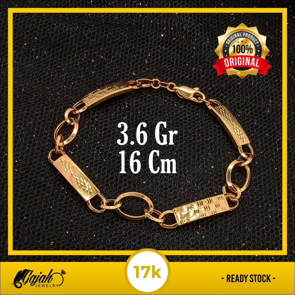 Gelang Emas 17K - 3.6 Gr Kadar 750 - 5354