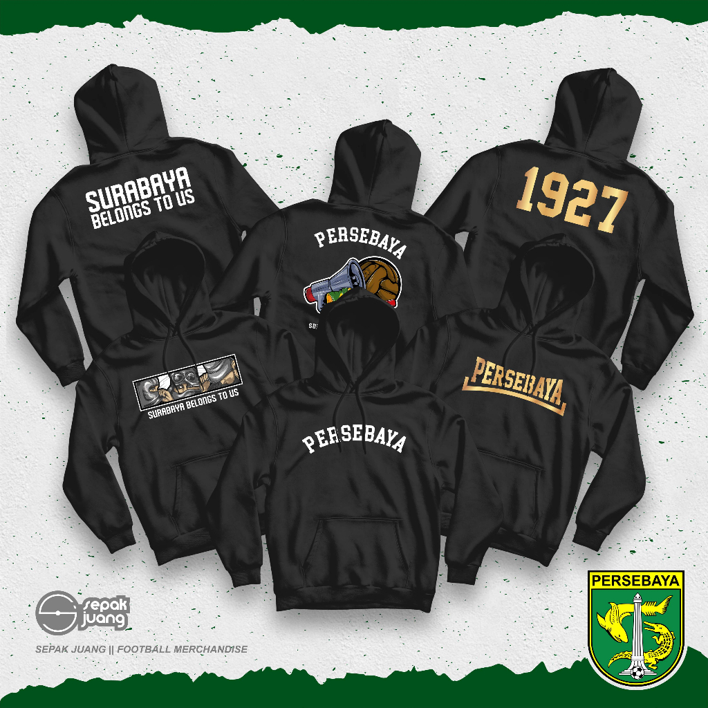 Hoodie Jumper Persebaya Surabaya / JK DX-23 ROP2 / Green Force / Bonek, Green Nord 1927