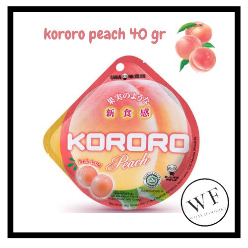 

UHA Kororo Peach jelly candy / Permen jeli Jepang rasa buah persik 40g