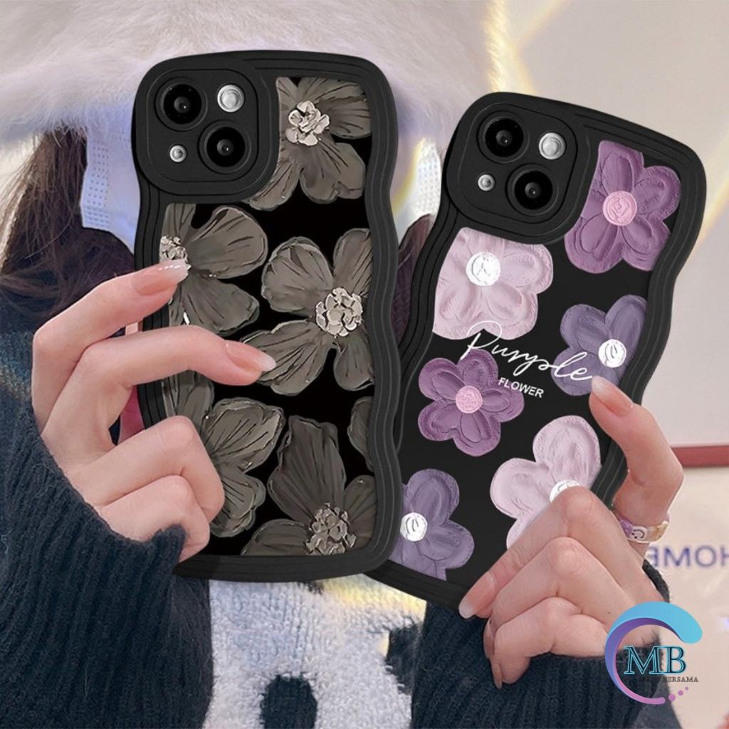 SS833 SOFTCASE SILIKON CASE CASING PURPLE FLOWER OIL PAINTING FOR REALME C1 C2 5 5I 5S 8 8 8I 9I A36 A76 A96 9 9 PRO C11 10 C12 C25 30A 50A NARZO 20 C15 C17 7I C20 50I C11 C21 C21Y C25Y C30 C30S 50I C31 C33 C35 50A PRIME V23 C53 C55 MB8160