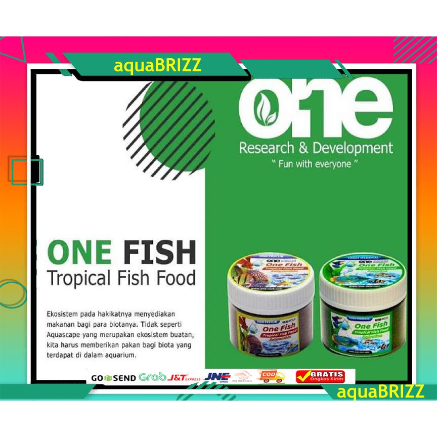 ONE FISH TROPICAL Makanan Ikan Hias Kecil Discus Guppy Cupang Manfish