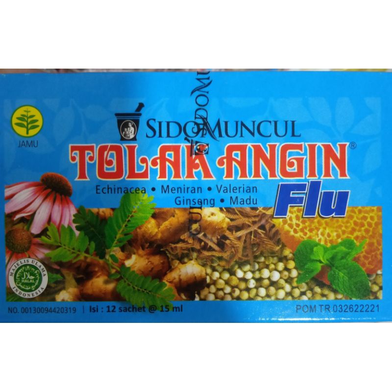 

tolak angin flu per pak isi 12 sachet