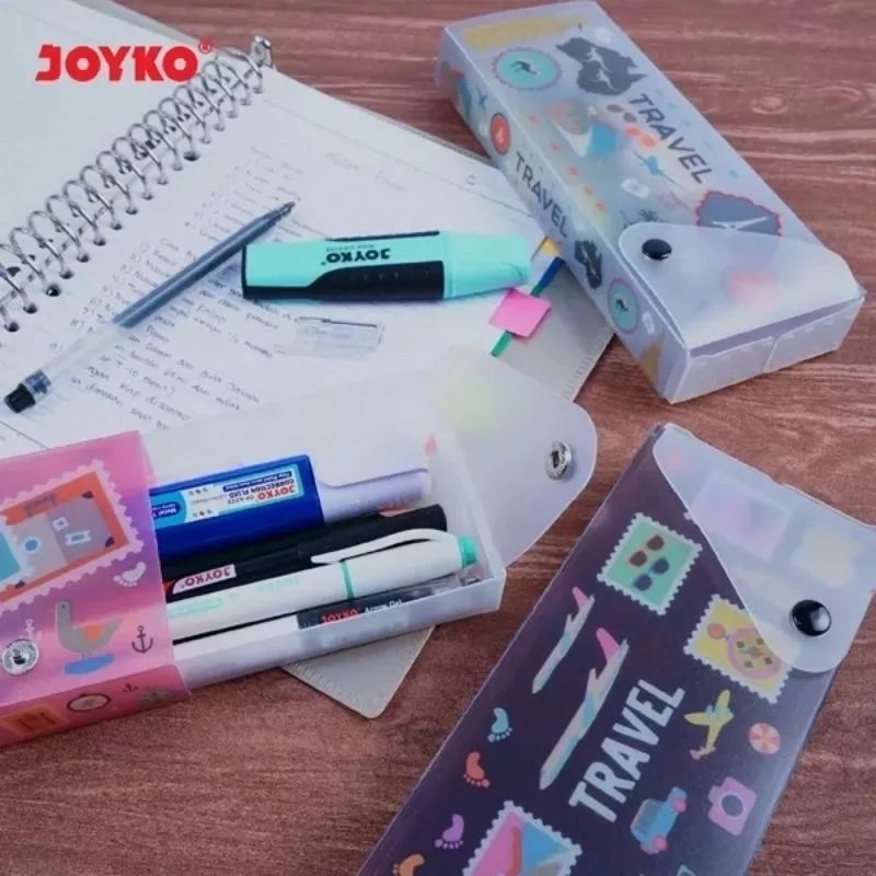 

Kotak Tempat Pensil Joyko Motif Travel