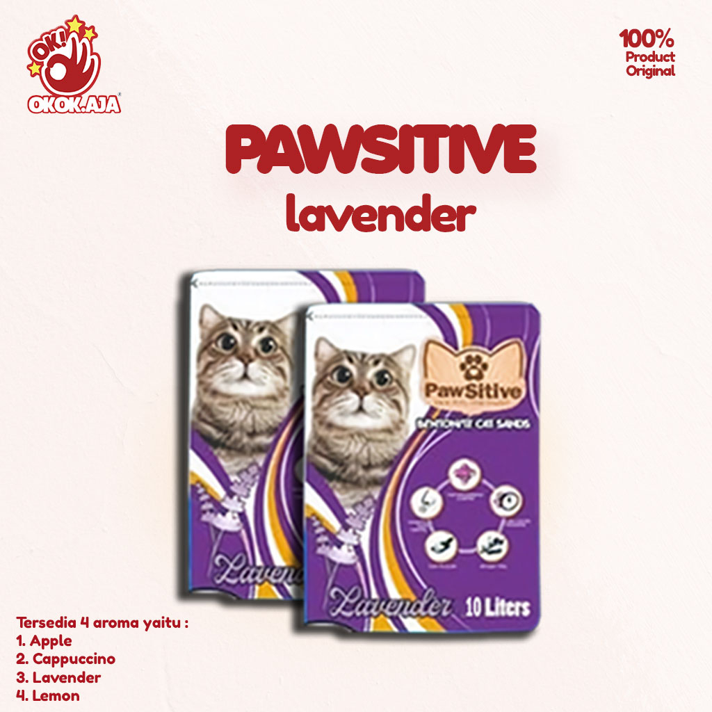 PAWSITIVE 10L Pasir kucing gumpal wangi  ( GRAB GOSEND )