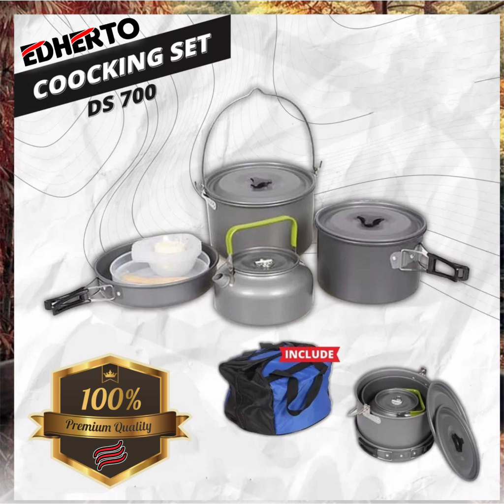 Cooking Set DS 700 - Peralatan Masak Camping DS-700 - Perlengkapan Masak Pendaki Praktis seri DS-700