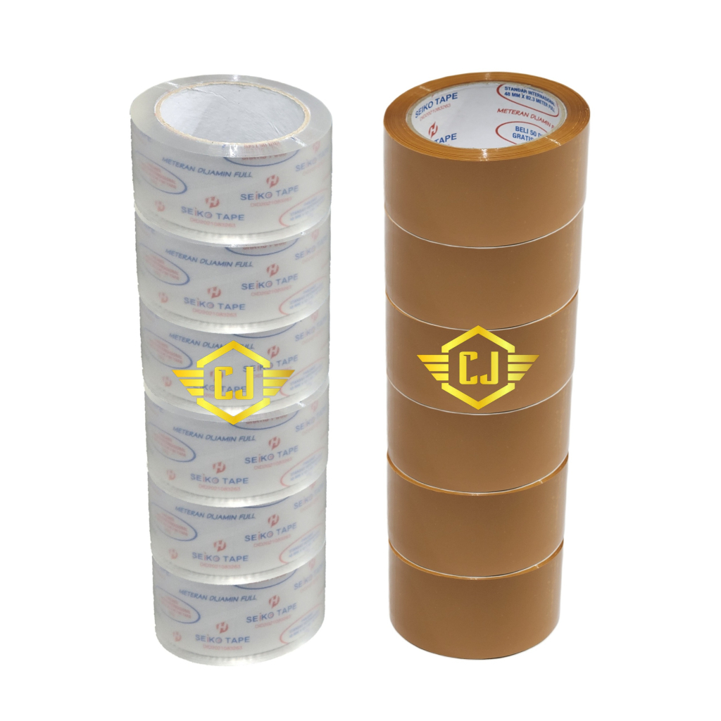 

1Slop / 6 roll OPP Lakban Plakban Seiko / Glover 48mmx90Y
