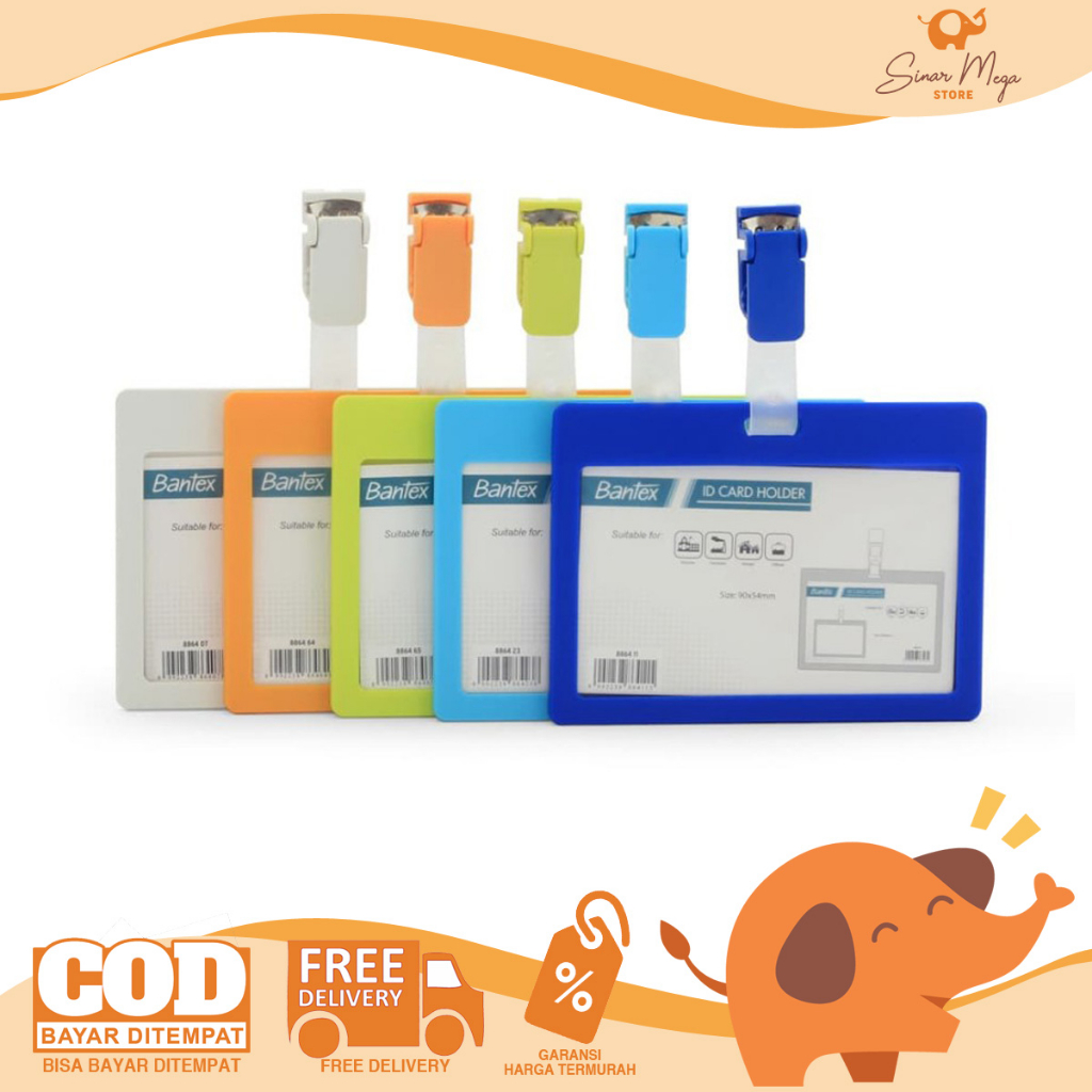 

Bantex ID CARD Holder Landscape+Clip / Name Tag Plastik Landscape+Clip "CAPIT