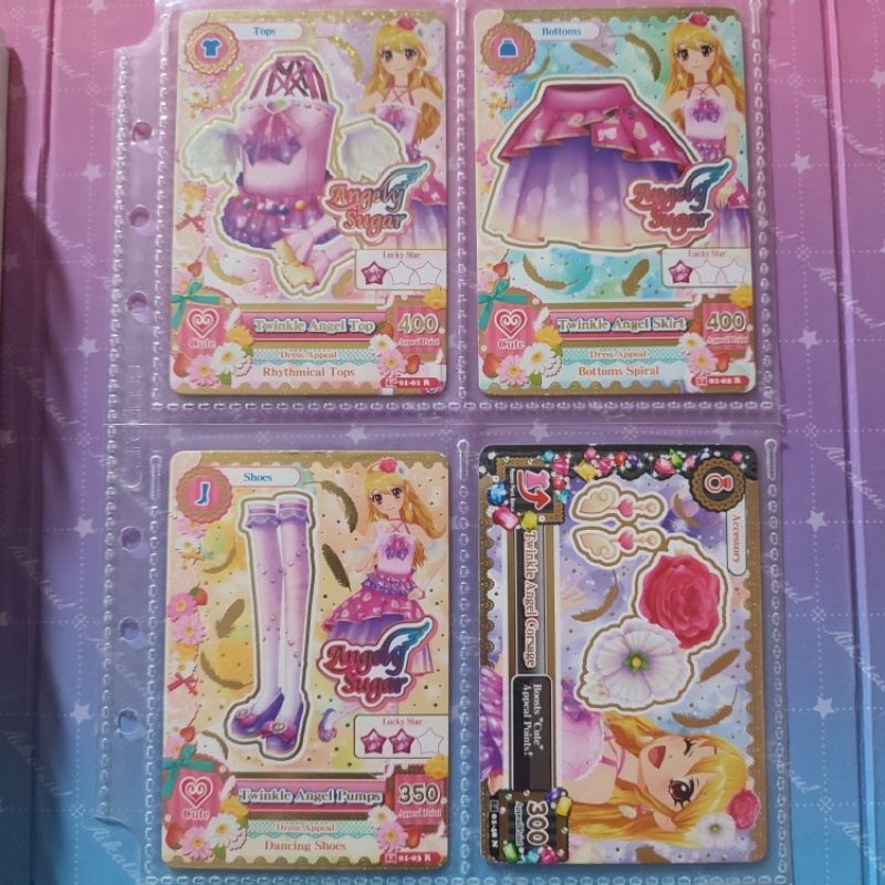 kartu aikatsu angely sugar twinkle angel set