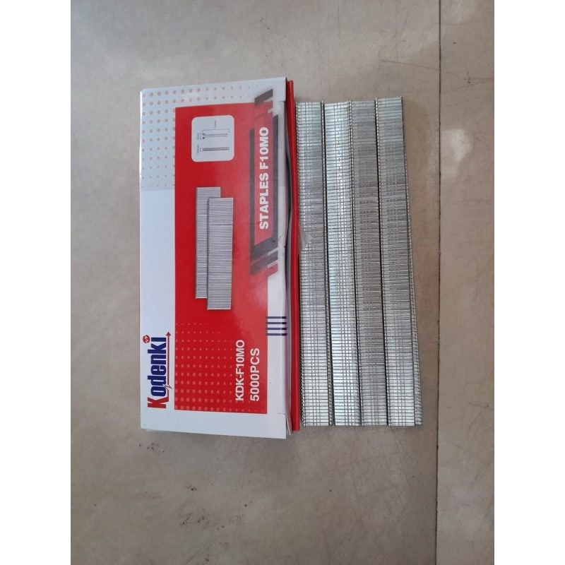 

F10 kodenki mo isi mesin staples paku tembak lurus mata gun nailer