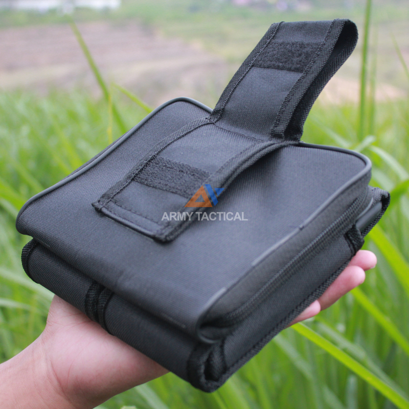 Tempat HP Pinggang KANVAS Pria Tas Dompet Handphone Cowok Resliting Pouch Hp Pria Tempat Magazine - TM02