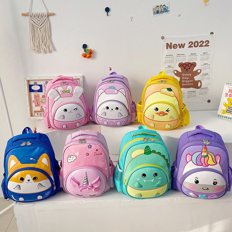 NEW Tas sekolah ransel anak dengan kantong didepan banyak motif