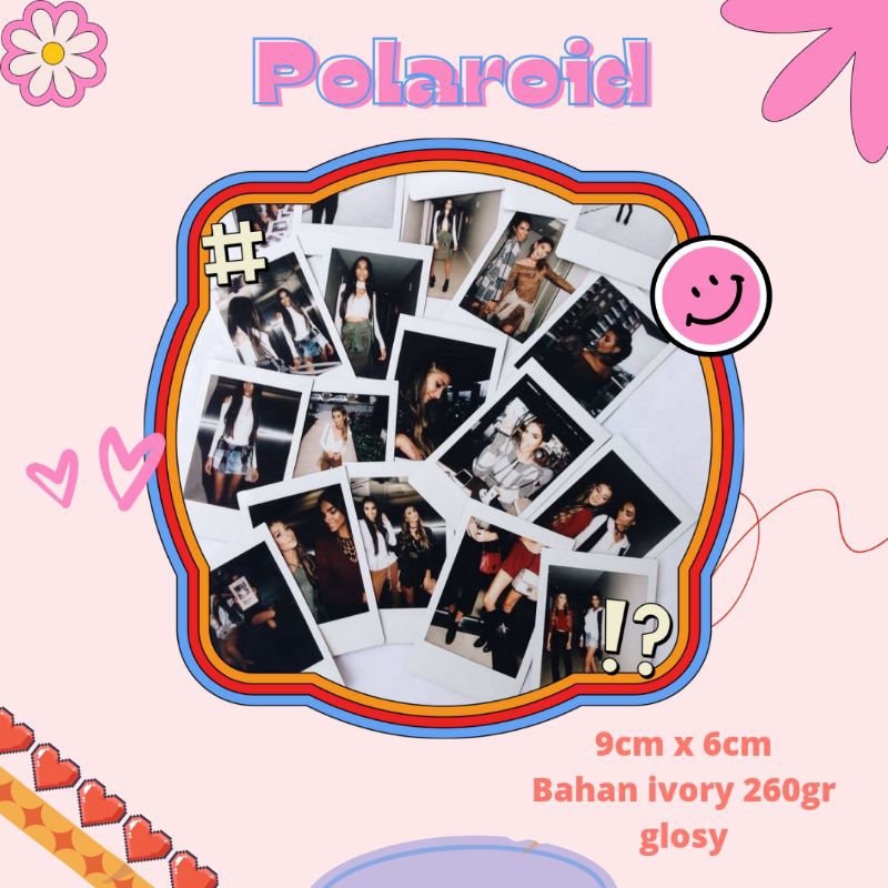 

Polaroid 25 foto - 2R - Bahan 260gr - Foto 2R Polaroid Kekinian