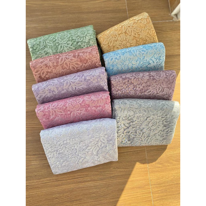 Yukakebaya||kain kebaya metalik laminate ysl muat 2 kebaya