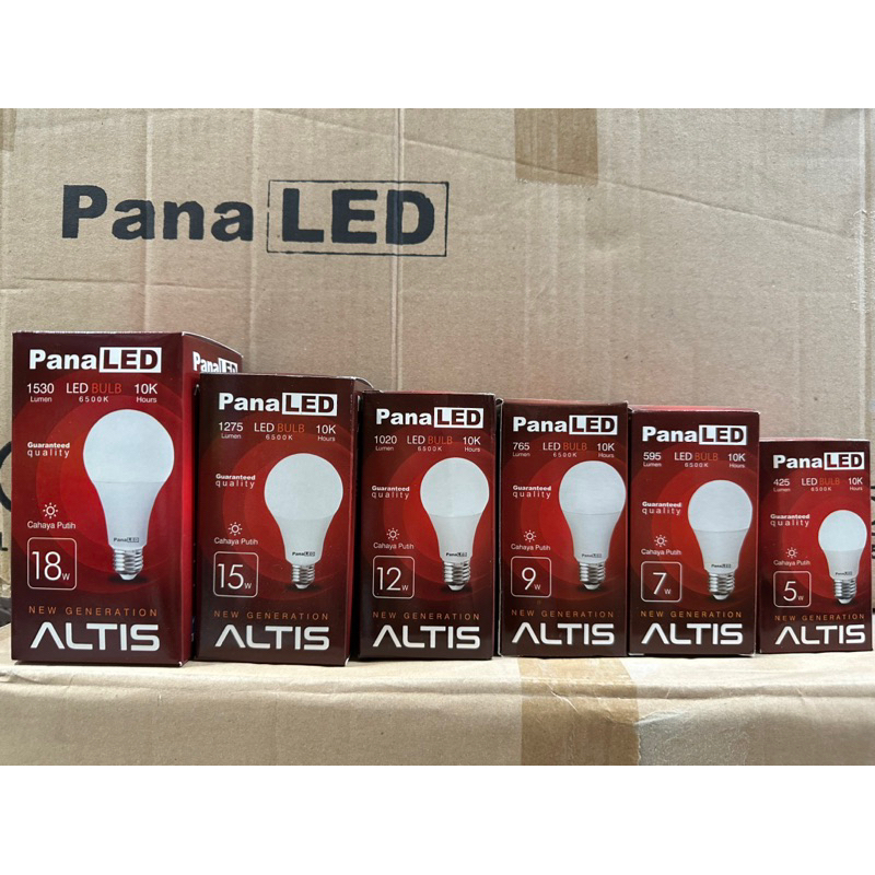 Lampu Panaled Altis 5w 7w 9w 12w 15w 18w Lampu Led Bulb panaled altis 5watt 7watt 9watt 12watt 15watt 18watt bohlam led