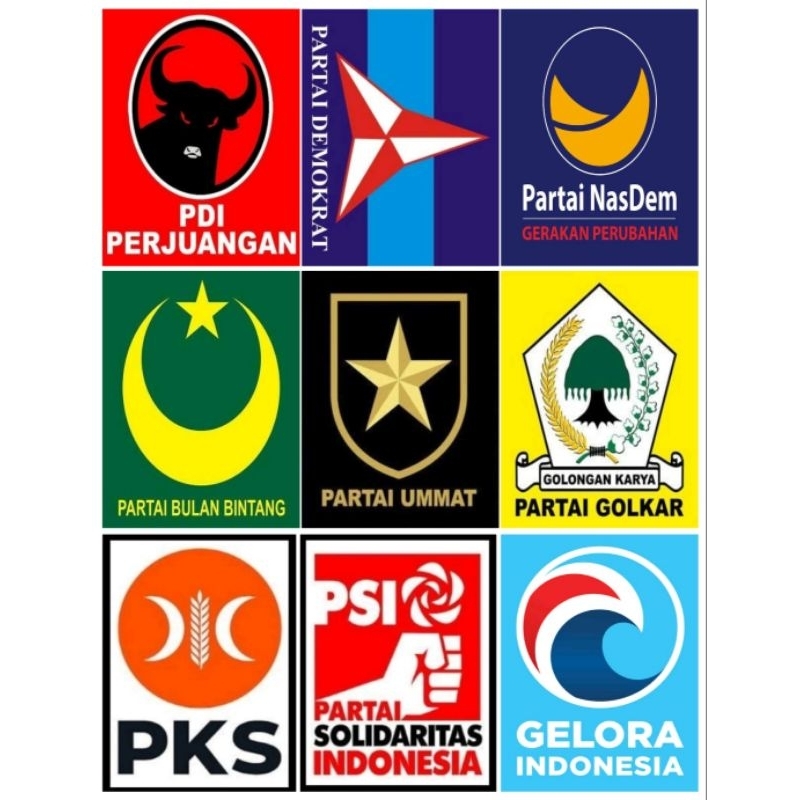 

STIKER PARTAI POLITIK LAMINASI GLOSSY ANTI AIR