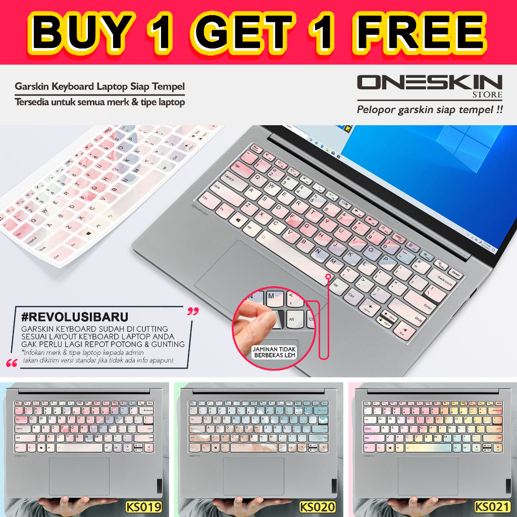 Garskin Stiker Sticker keyboard Laptop For Asus gambar custom katalog 19