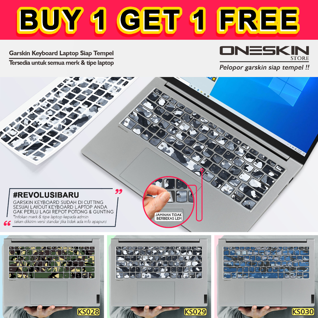 Garskin Stiker Sticker keyboard Laptop For Dell gambar custom katalog 29