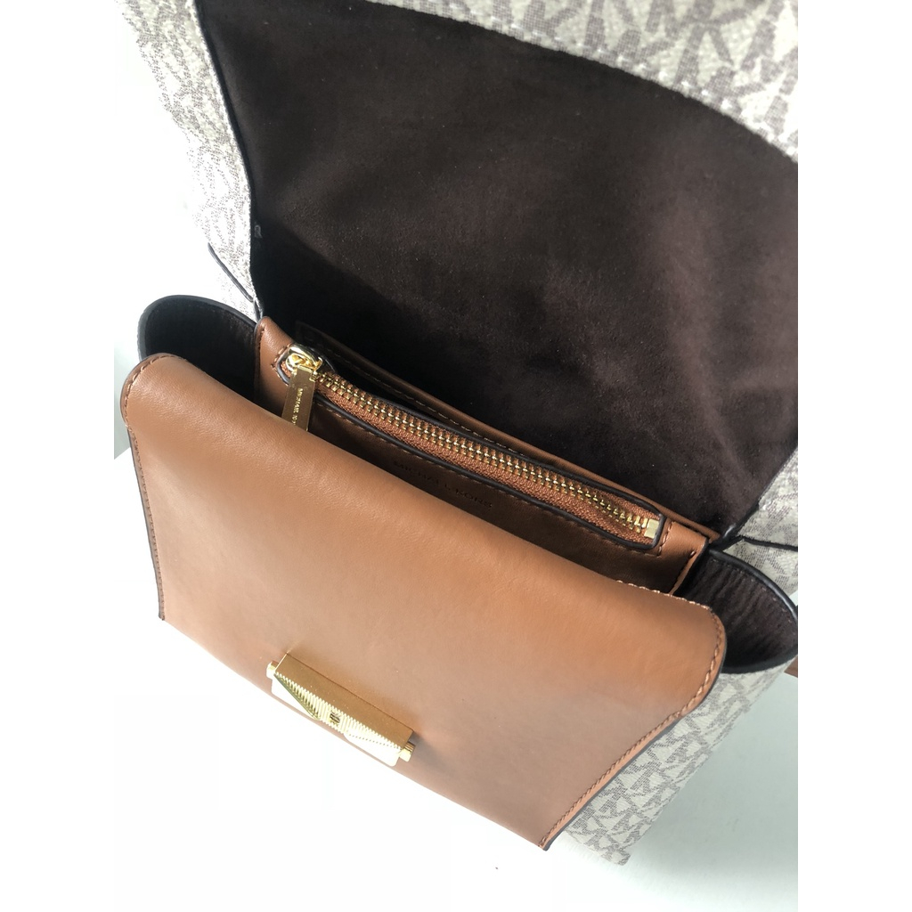 （Shopee live）Michael Kors 012 m-k new cece series medium old flower patchwork leather commuter OL style shoulder bag messenger bag