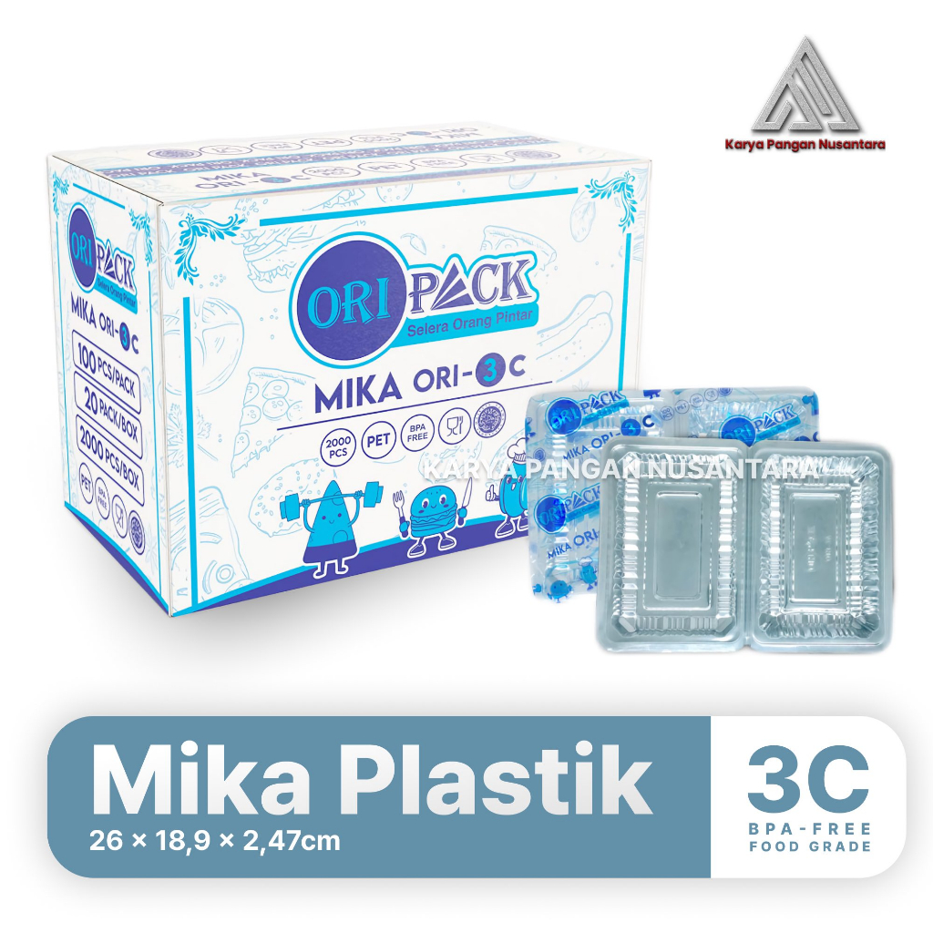 MIKA PLASTIK MIKA KUE MIKA MAKANAN MIKA 3C MIKA KEMASAN MAKANAN FOOD GRADE PCS