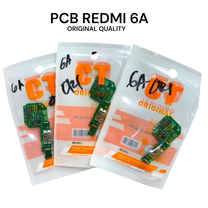 konektor charger redmi 6a/papan charger redmi 6a pcb 6a original quality