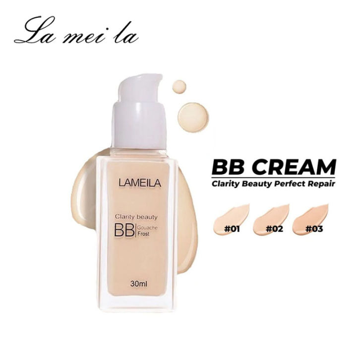 ❤LOLA❤ PUTIH BB CREAM LAMEILA Alas bedak LAMEILA BB Cream Perfect Repair Clarity Beauty 30 ml