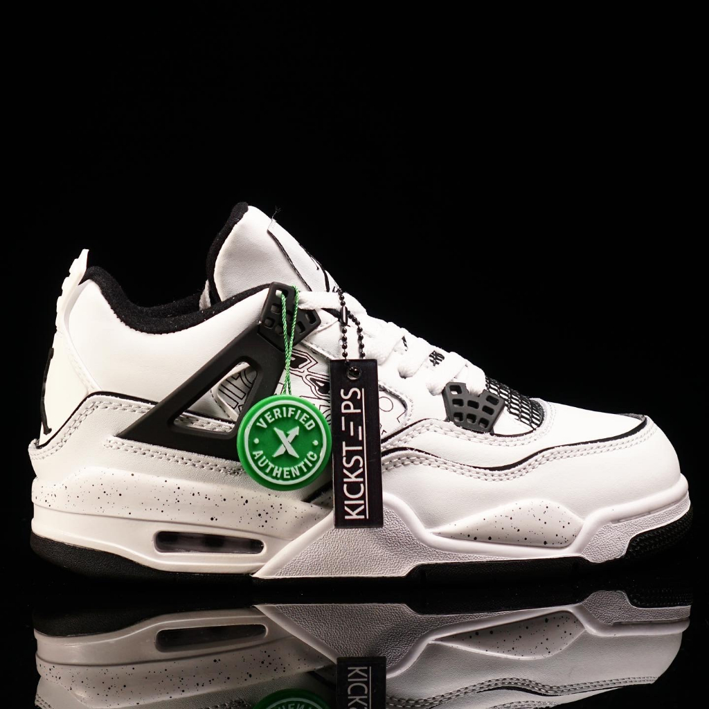 Nike - Air Jordan 4 “White DIY” - HIGH QUALITY PREMIUM SNEAKERS