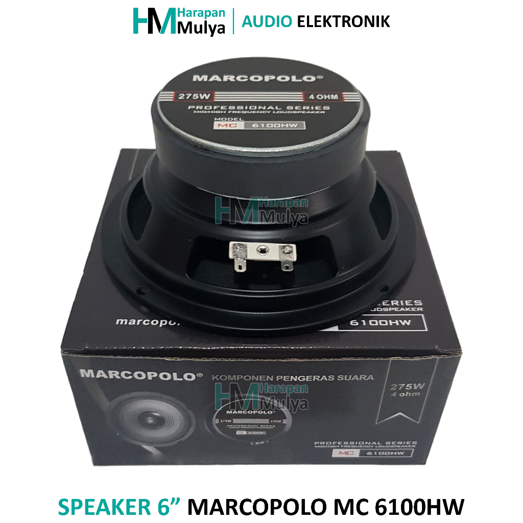Speaker Fullrange 6" / Full Range 6 inch Marcopolo MC 6100HW