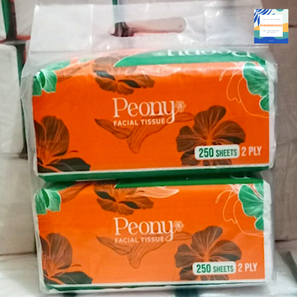 TISSUE PEONY 250 Sheets Banded Tissue Halus TISUE PEONY TISSUE FACIAL TISUE FACIAL TISSUE