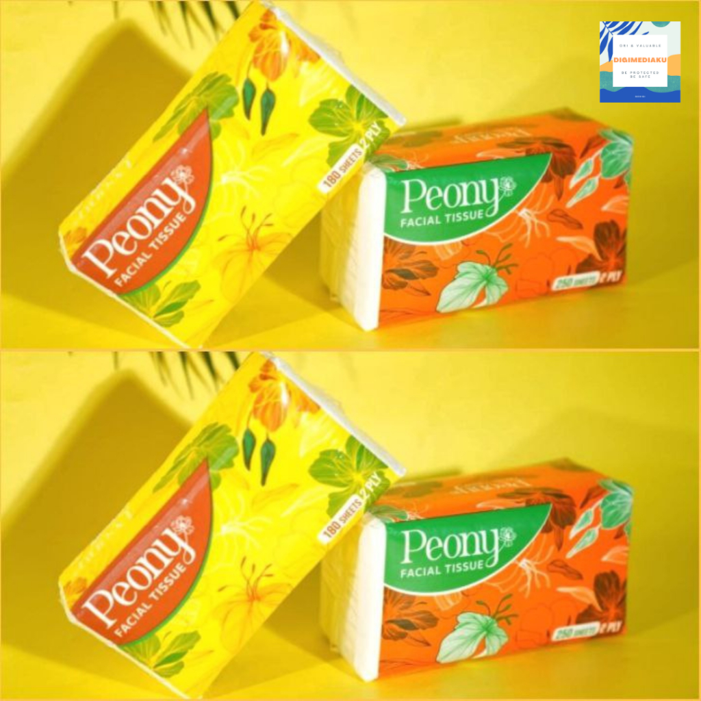 TISSUE PEONY 250 Sheets Banded Tissue Halus TISUE PEONY TISSUE FACIAL TISUE FACIAL TISSUE
