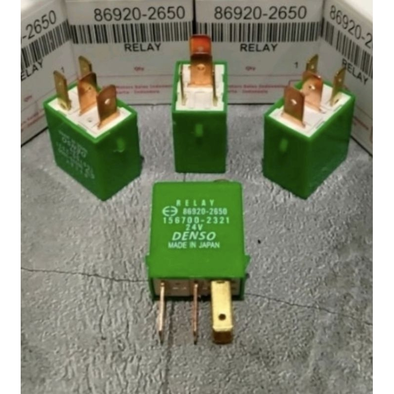 RELAY HINO LOHAN KAKI4 24VOLT 86920-2650 relay hino lohan relay lohan kaki4 24v
