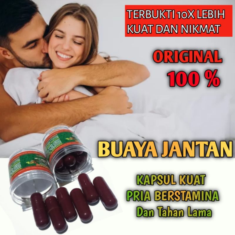 Buaya Jantan Kapsul kuat pria 10x lebih tahan lama