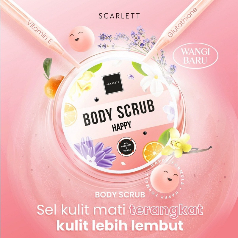 [BPOM] SCARLETT WHIRENING Body Scrub Scarlett / Lulur Badan Scrub Scarlett By Felicya Angelista