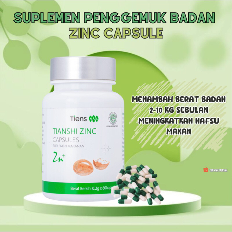 ZINC OBAT PENGGEMUK BADAN DEWASA VITAMIN KAPSUL PENGGEMUK BADAN DEWASA PENAMBAH BERAT BADAN VITAMIN 
