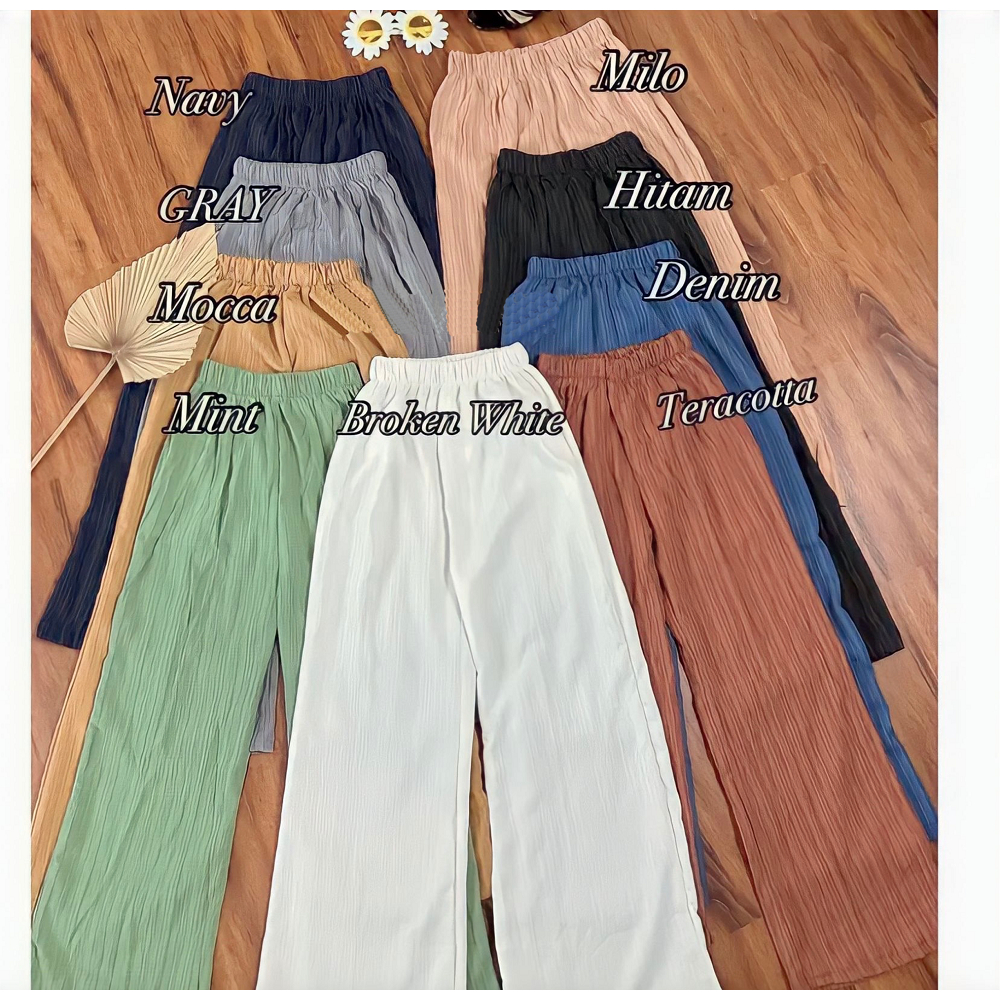 PAKET 100RB DAPAT 3 PCS CELANA KULOT CUTBRAY BAHAN LADY CRUSH / CELANA LOOSE PANTS TERBARU