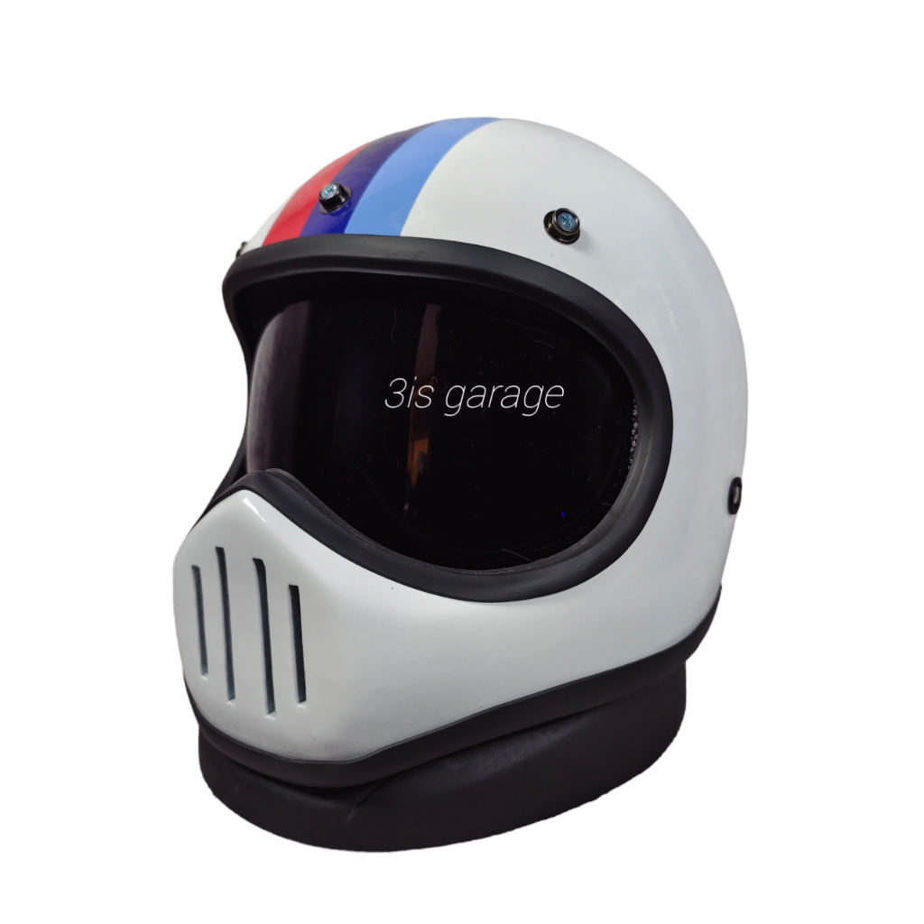 HELM CAKIL MOTIF RETRO KLASIK INNER VISOR