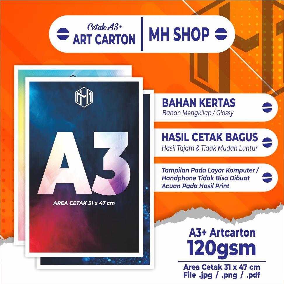 

PRINT A3+ / CETA A3+  BAHAN AP 120gr