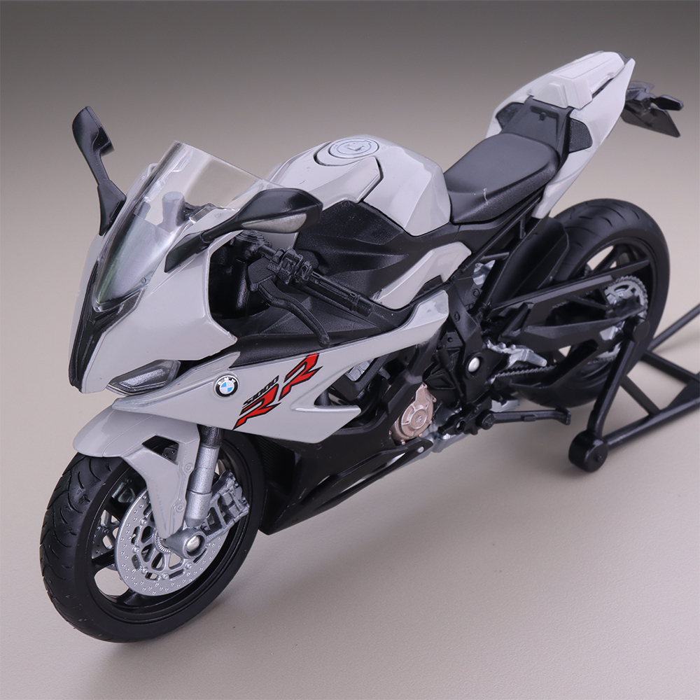 Miniatur Motor Welly 2021 BMW S1000RR Gray Diecast Skala 1:12 Mainan Koleksi