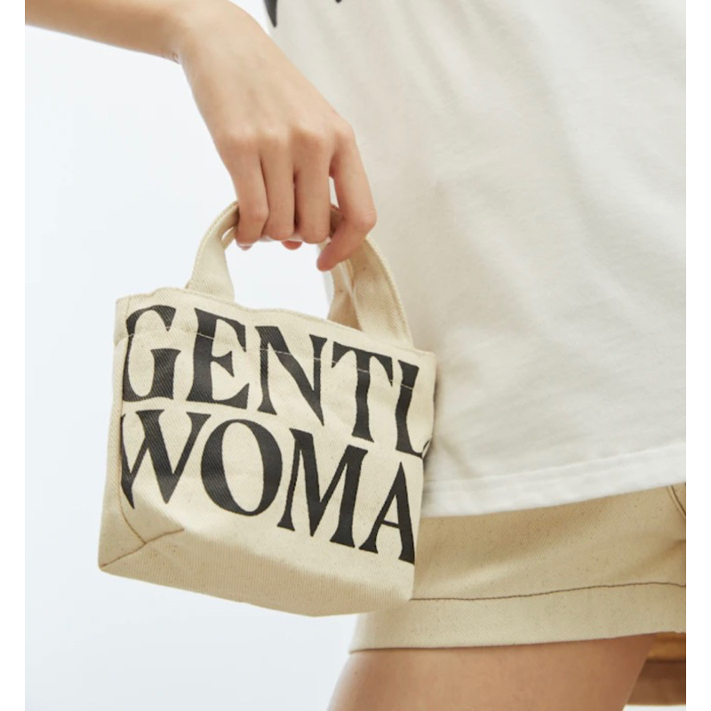 Minzy - Gentle Woman Micro Tote Bag Canvas Ori Bkk / Tas Viral Gentle Woman Mini Bag / Tas Fashion W
