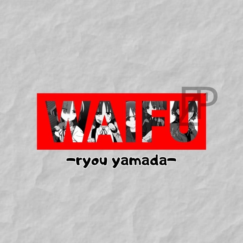 STICKER SLAP WAIFU RYOU YAMADA BOCCHI THE ROCK