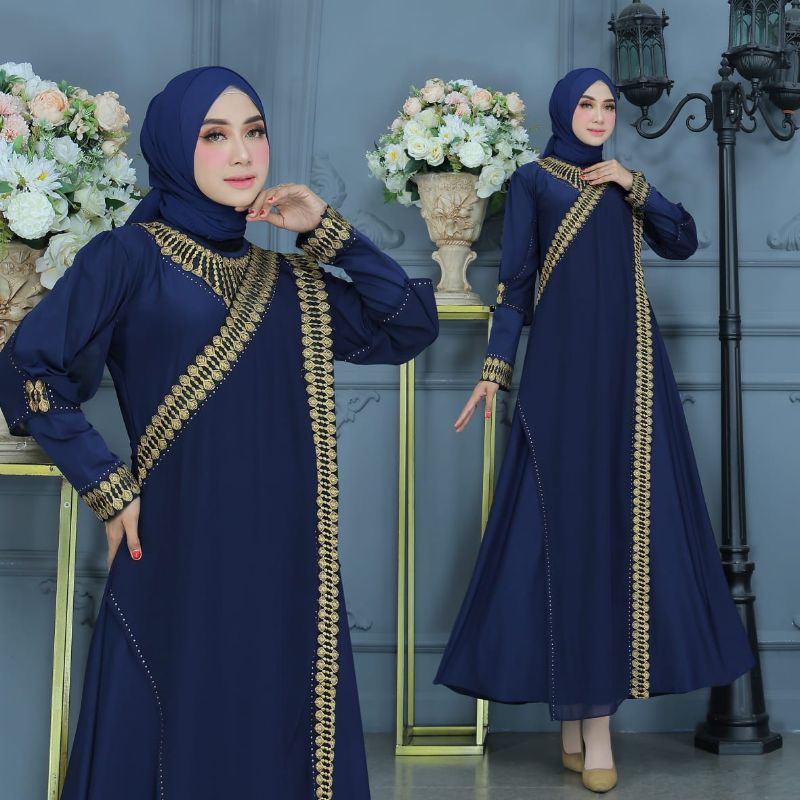 GAMIS ABAYA TURKEY MODEL SARI INDIA THANIA BERWARNA