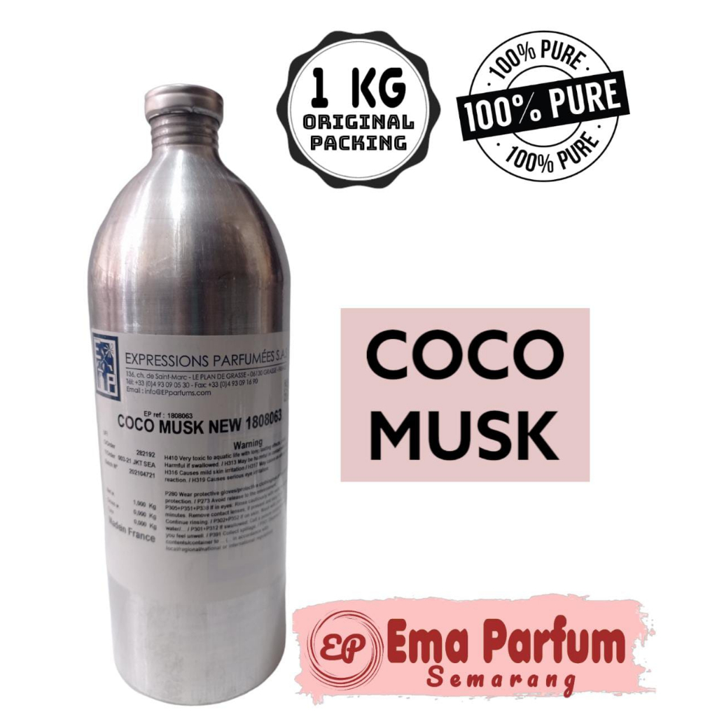 (1KG SEGEL) COCO MUSK NEW BY EXPRESSIONS SEGEL 1KG. SEARAH AL REHAB CHOCO MUSK  BIBIT PARFUM MURNI 1