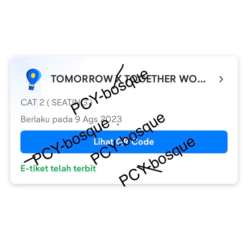 tiket konser TXT ASM cat2