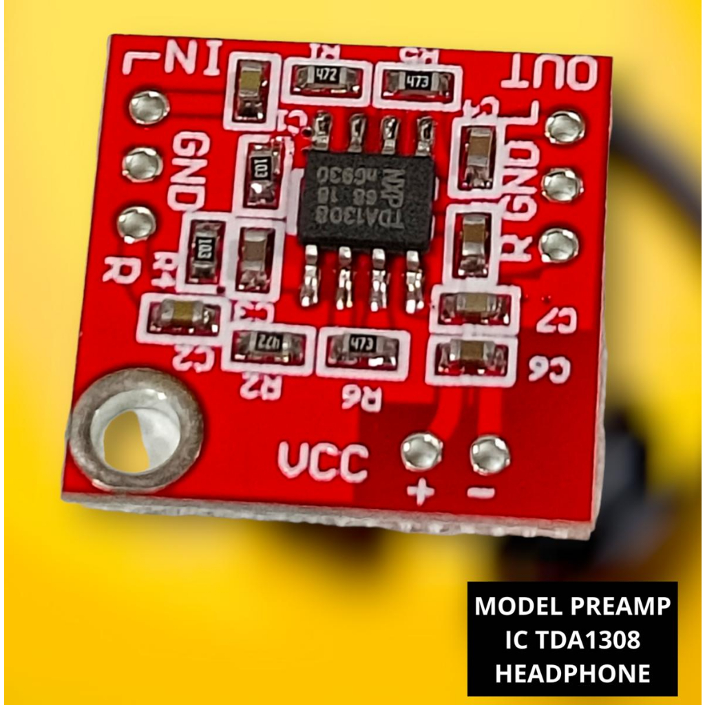 Kit Modul Preamp Headphone TDA1308 Earphone Pre amplifier Board DC3-6V