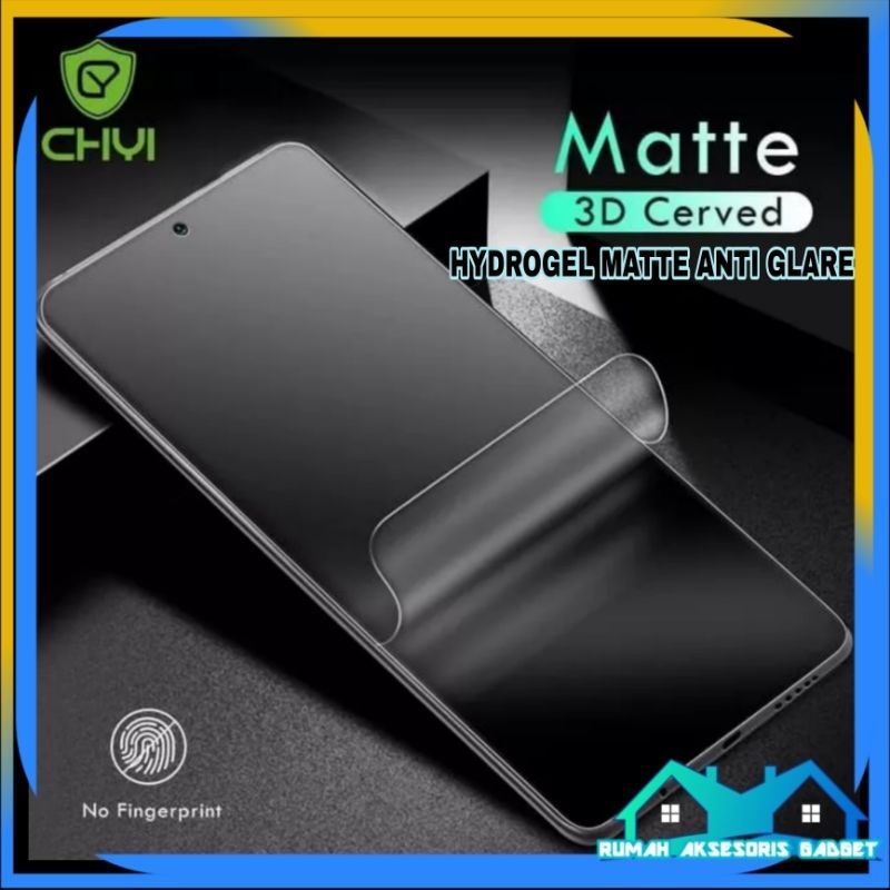 HYDROGEL MATTE ANTI GLARE XIAOMI pelindung layar depan hp REDMI note 8 Pro 9 9A 9C 9T 10 4G 10S 5G 10A 10C 11 12 12C S2 Poco F1 F3 F4 C40 M3 M4 M5 A1 A1+ A2 A2+ X3 X4 X5 F5 13 13C