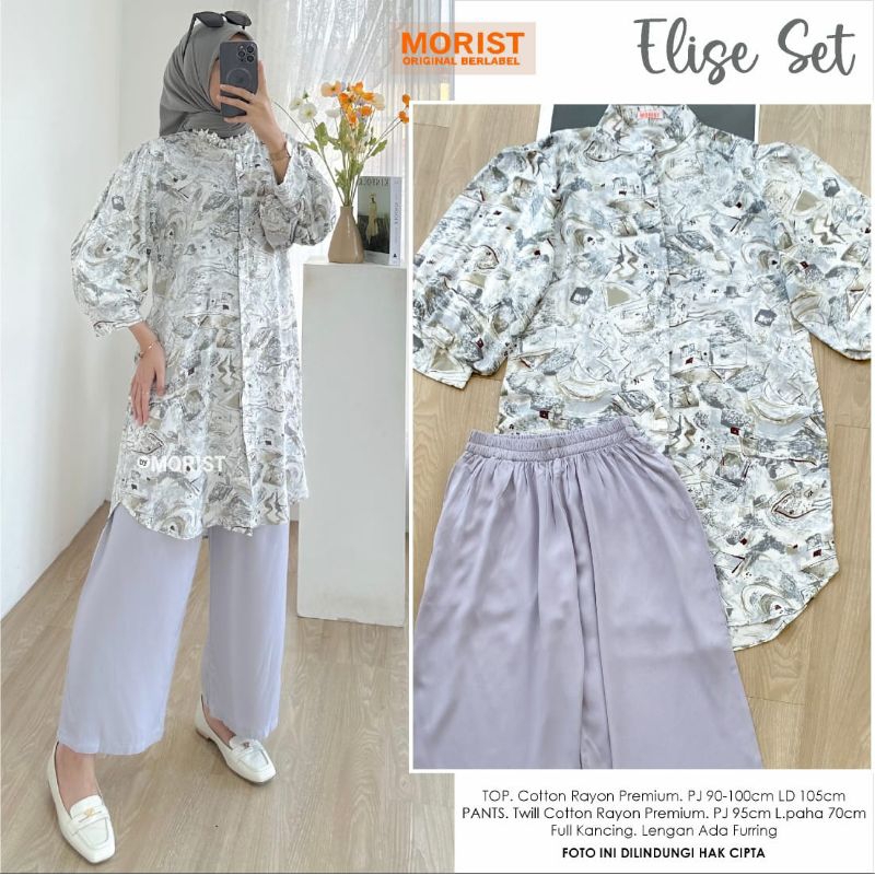 Set Setelan Wanita Motif Kombinasi Original Morist &quot;Part 1&quot; [Ribsi Binso Lesis Feira Loria Maru Kifia Cisea Rotia Lerio Itma Fiasa Ilona Fiona Gioca Lucio Lafan Okia Bunaf Lera Himsa Gimpi Giaca Filsa Lalpi Jenar Silse Tresa Fioli Sioca]