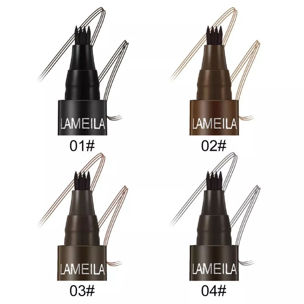 Lameila Eyebrow Waterproof Natural Eyebrow Pen Four claw Eye Brow Tint Fork Tip Long Lasting 784