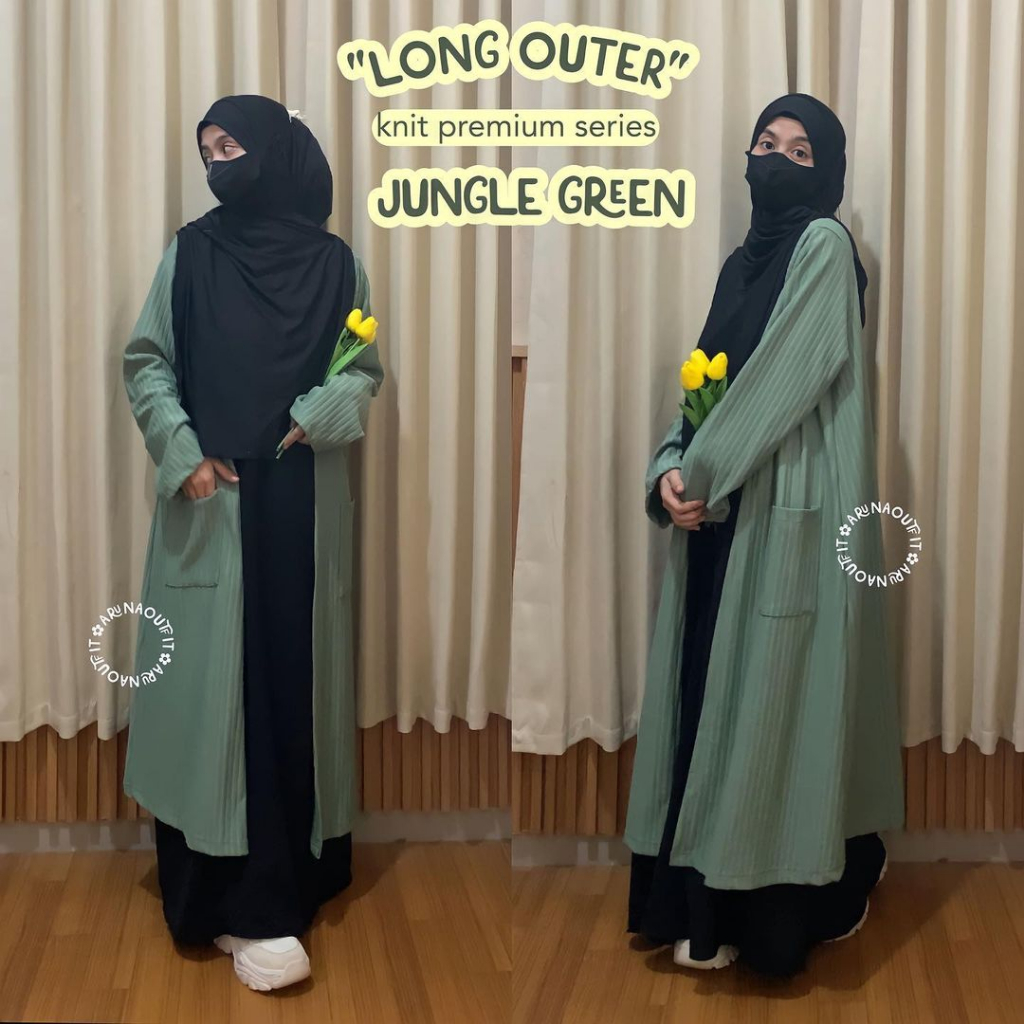 LONG OUTER SERI KNIT PREMIUM BY ARUNAOUTFIT