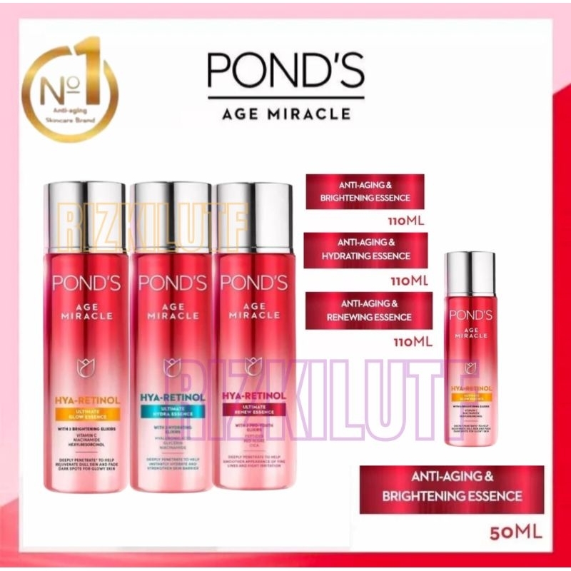 Ponds Age Miracle Ultimate Glow/Renew/Hydra Essence Anti Aging