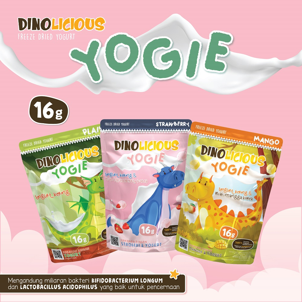 Snack bayi Dinolicious Yoghurt &amp; Fruit 16g