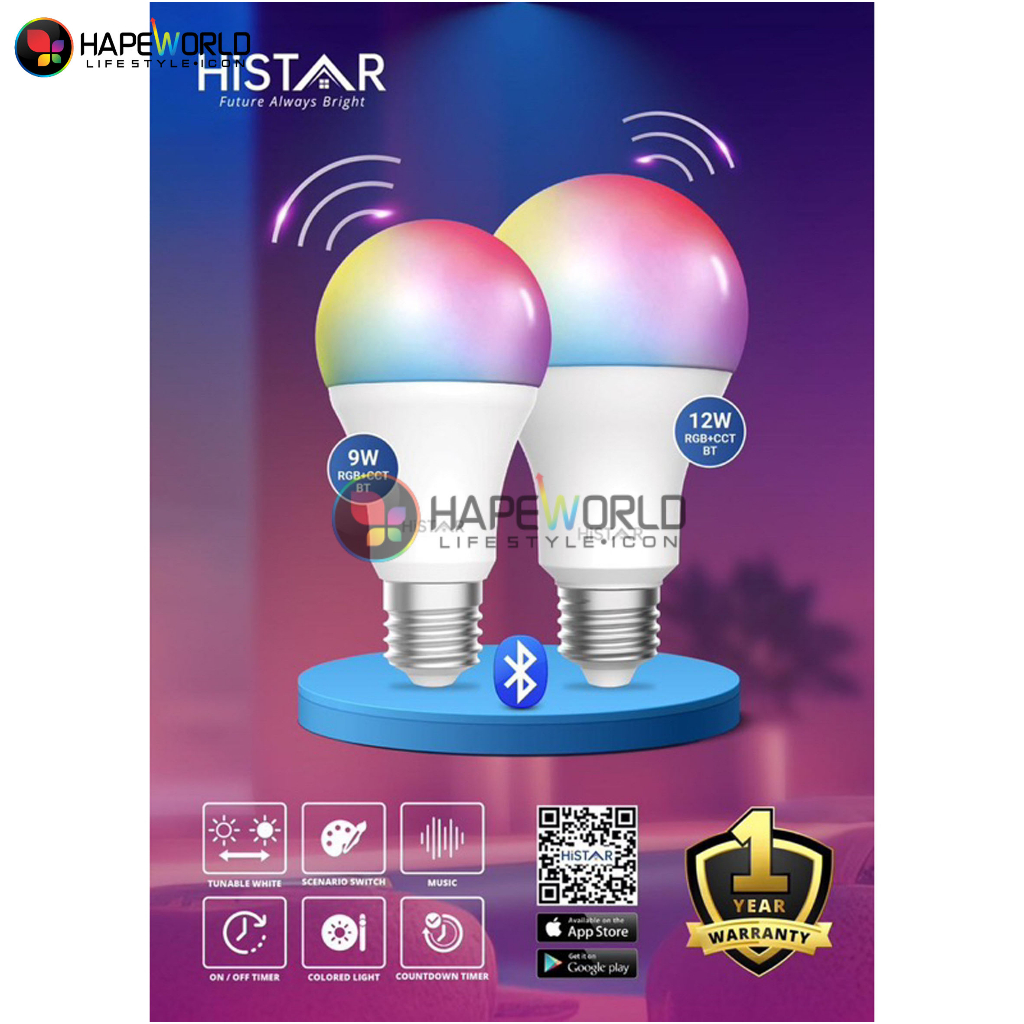 HISTAR Smart LIGHT BULB RGBWW 9W